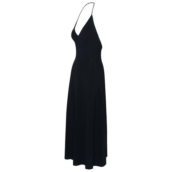 KHAITE Raysha Dress In Black Cotton - Picture 2 of 3